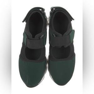 *SOLD* MARNI neoprene and mesh ballet sneakers, green black white, size 38